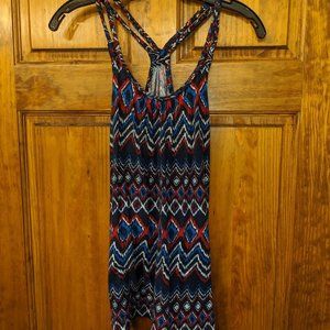 Navy, Red, & White Halter Tanktop